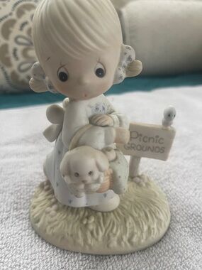 Precious Moments Figurine - Cream & Brown Accents